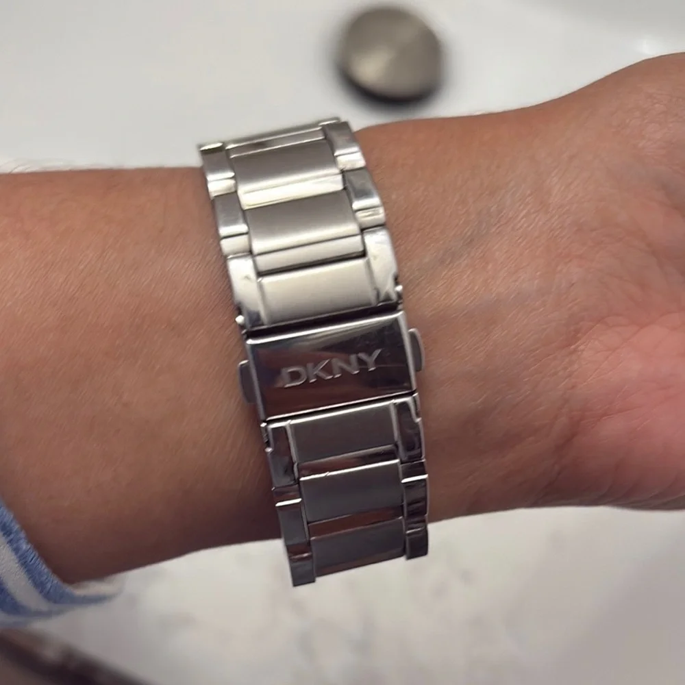 DKNY Silver Watch with Mother of Pearl Dial - Picture 4 of 4